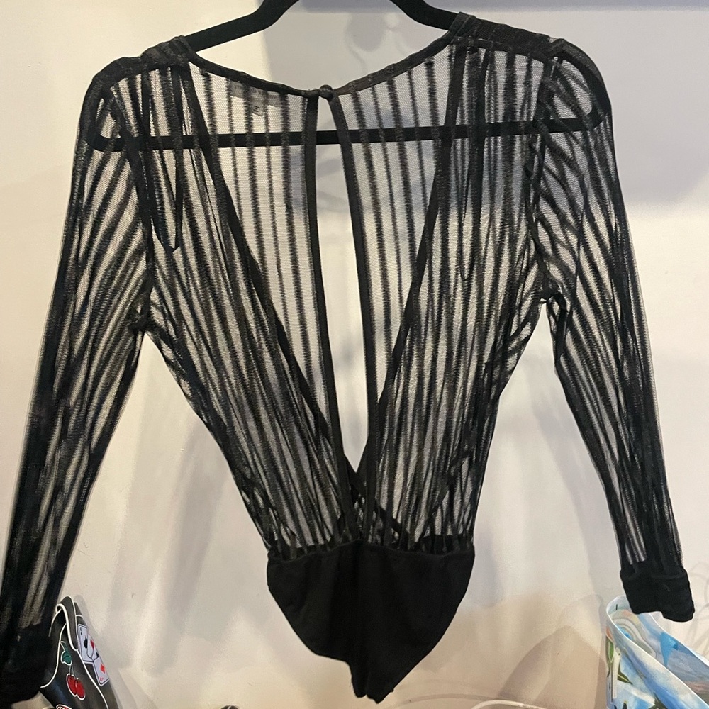 Revolve Super Down Black Bodysuit XXS